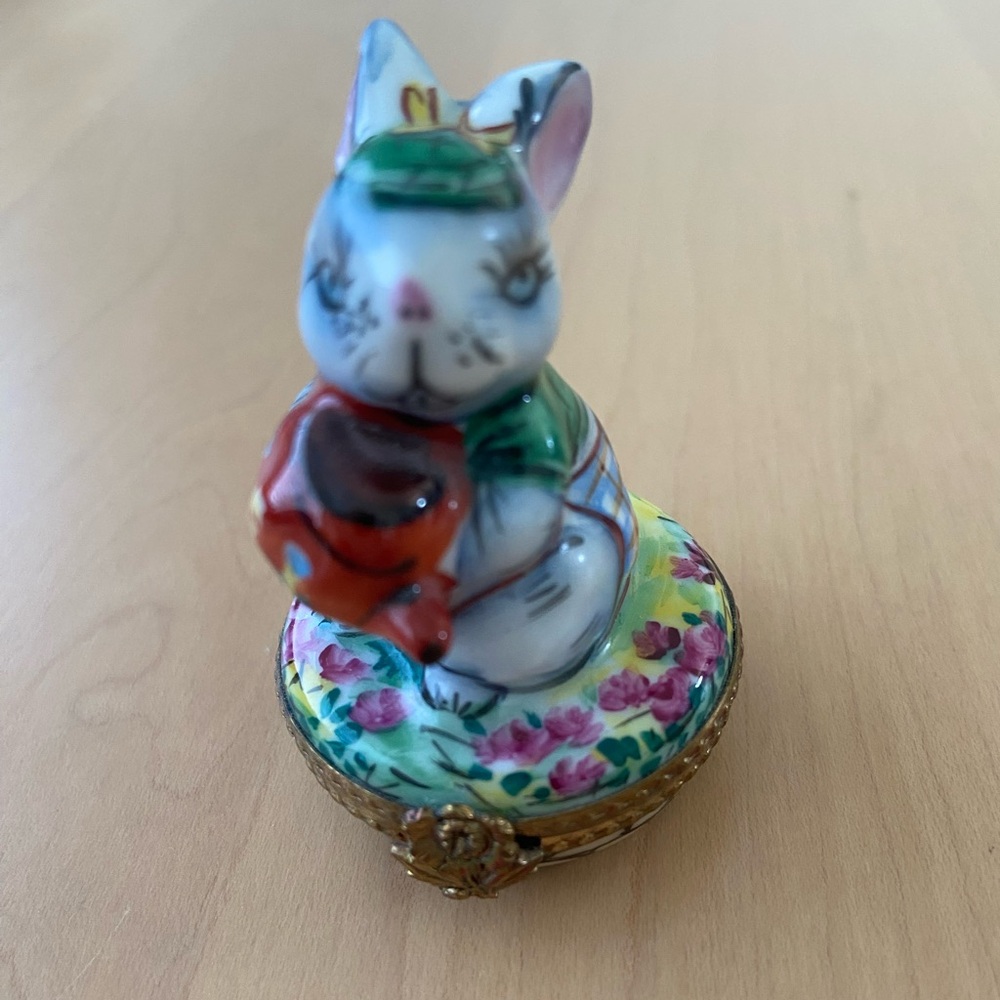 Genuine Limoges Rabbit/Bunny Box